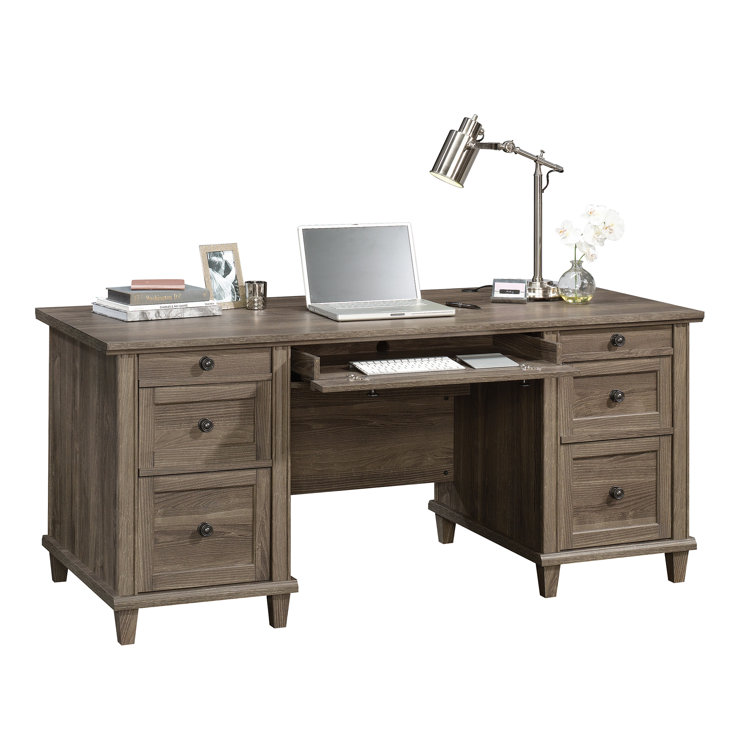 Charlton Home® Belmeade Executive Desk & Reviews Wayfair